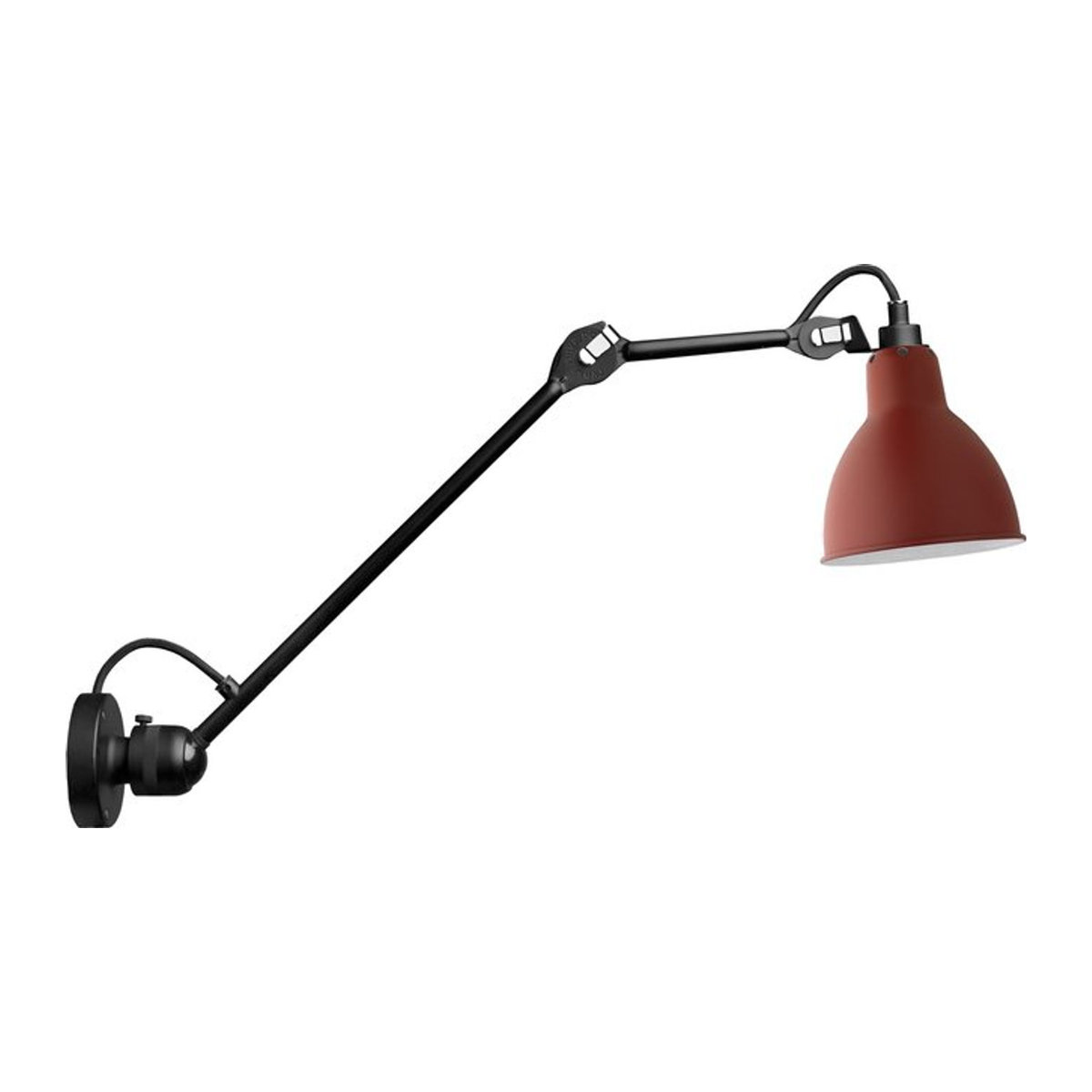 DCWéditions Wandleuchte Gras N 304 L40 in Rot im Industrial-Design - Bild 1