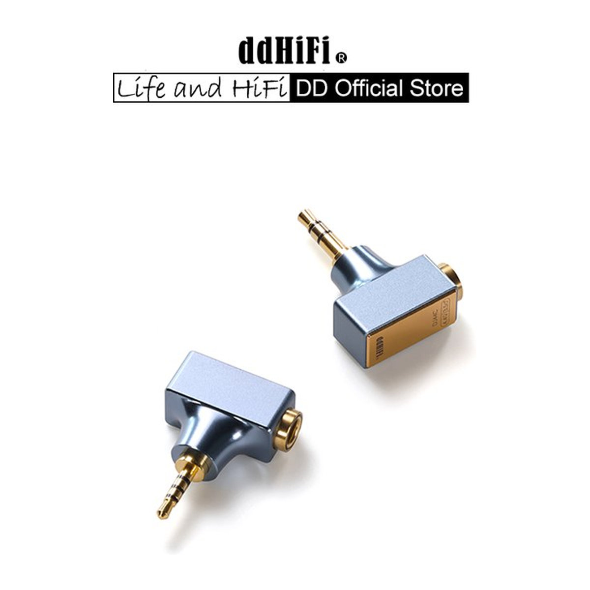 ddHiFi DJ44B / DJ44C Mark II Kopfhöreradapter von 4,4 mm Buchse auf 2,5 mm oder 3,5 mm Stecker für DAP, DAC und Verstärker in Alufarben - Bild 1