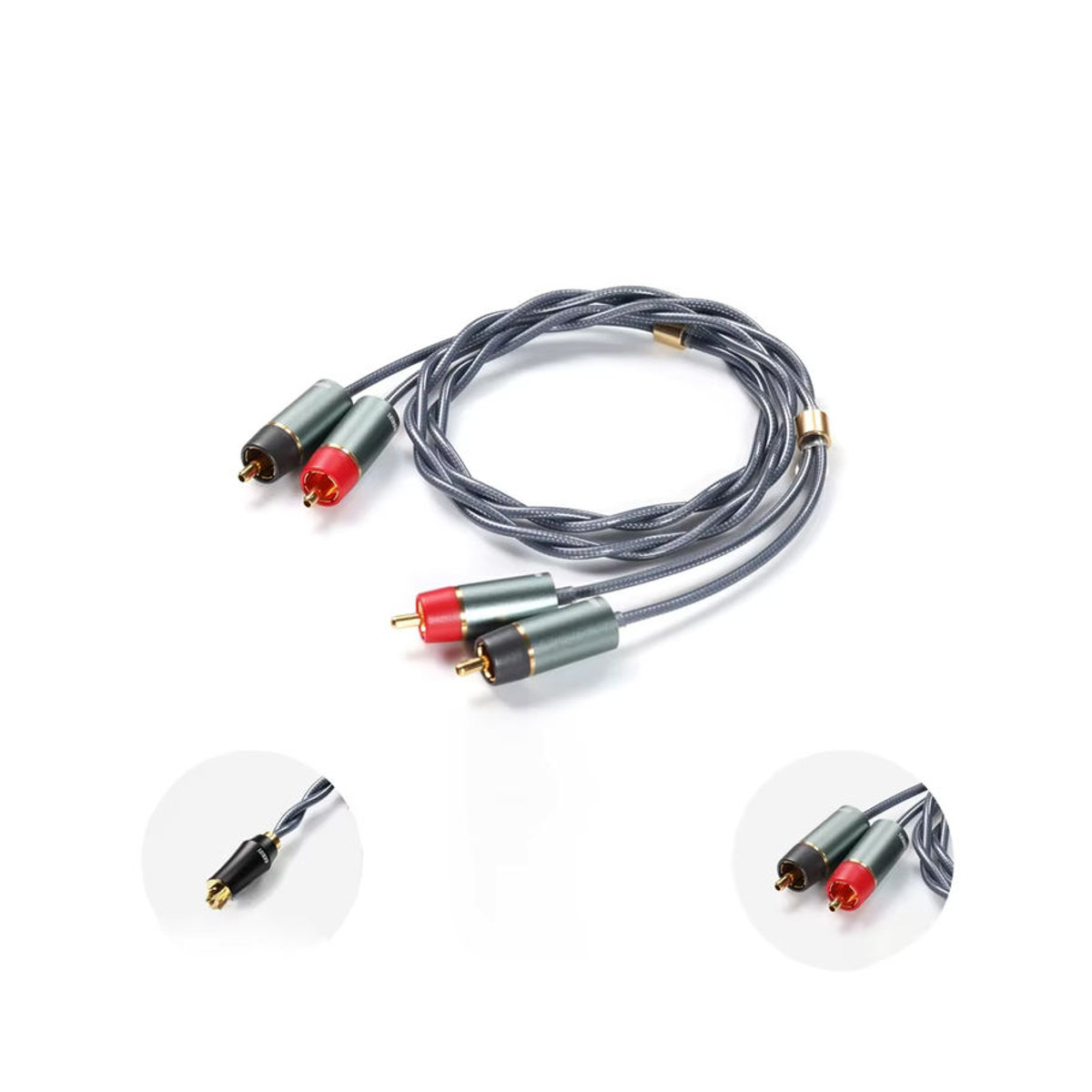 ddhifi RC30A RC30B RC40A Geschirmtes Silbernes RCA Kabel für Desktop Systeme in Grau - Bild 1