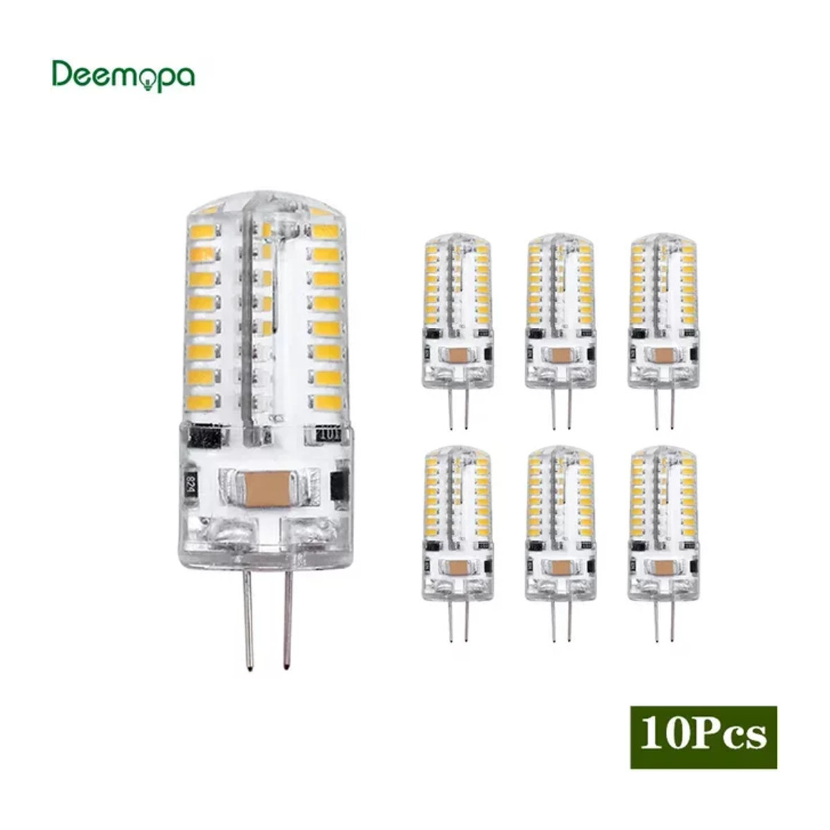 DEEMOPA G4 LED Lampe Warmweiß 10er Set für Kronleuchter als Halogen Ersatz - Bild 1