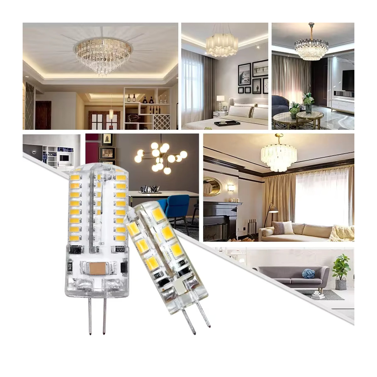 DEEMOPA G4 LED Lampe Warmweiß 10er Set für Kronleuchter als Halogen Ersatz - Bild 4
