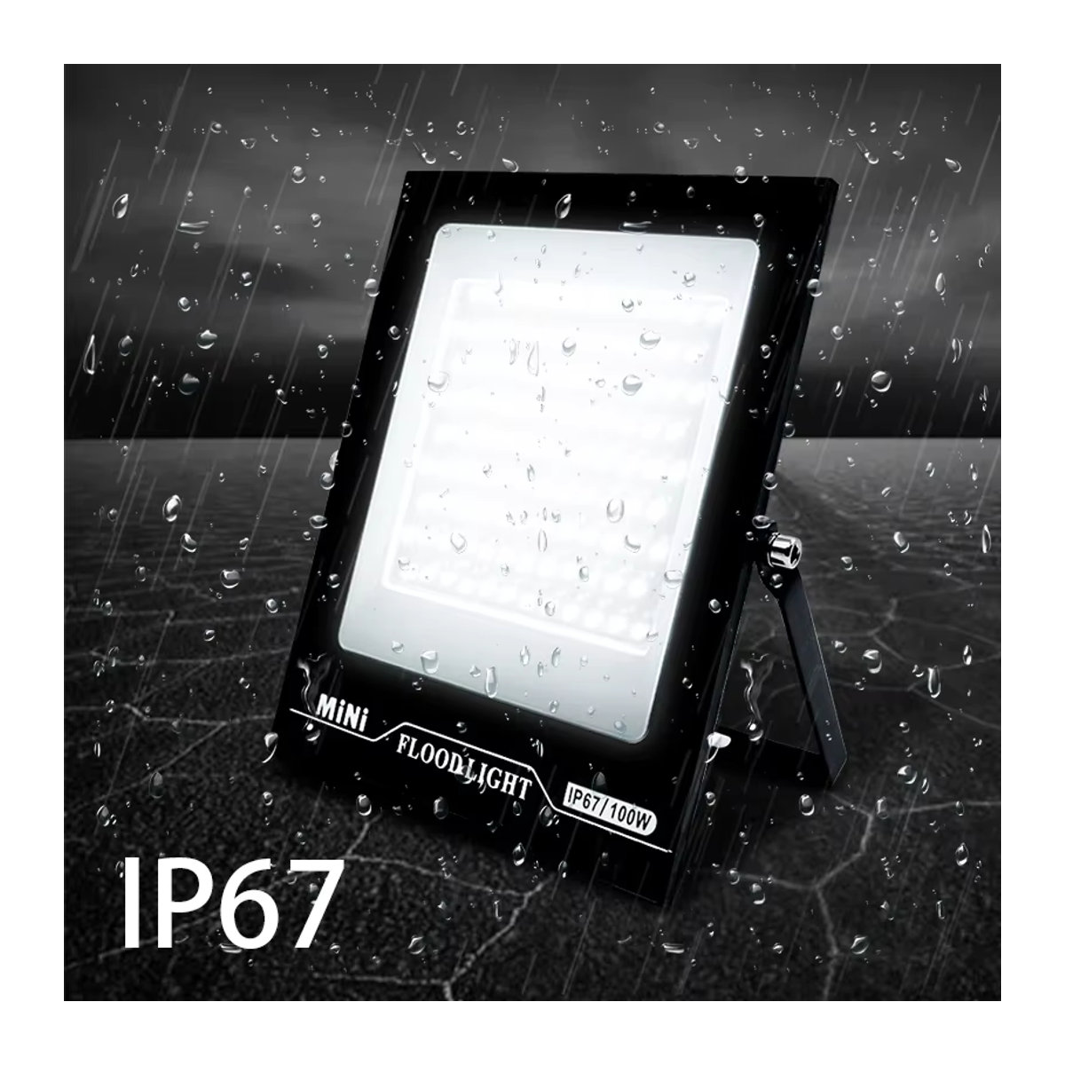 DEEMOPA LED Außenstrahler IP67 Wasserdicht Schwarz aus Aluminium für Garten und Straße - Bild 6