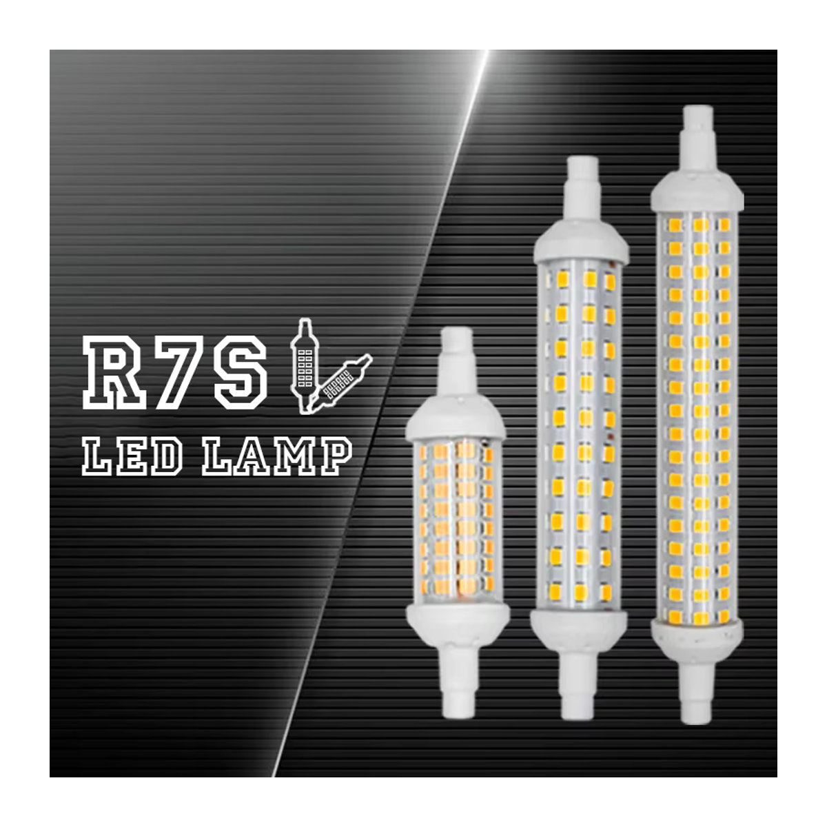DEEMOPA R7S LED Glühbirne Kaltweiß, Ersatz für Halogen, 220V-240V - Bild 3