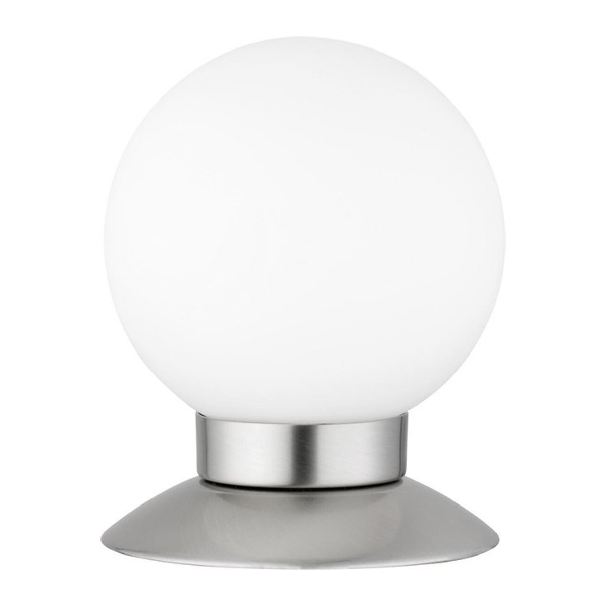Defibrico LED Tischleuchte Princess in Silber und Weiß mit Glas- und Metallelementen, dimmbar per Touchsensor, Höhe: 13 cm - Bild 1