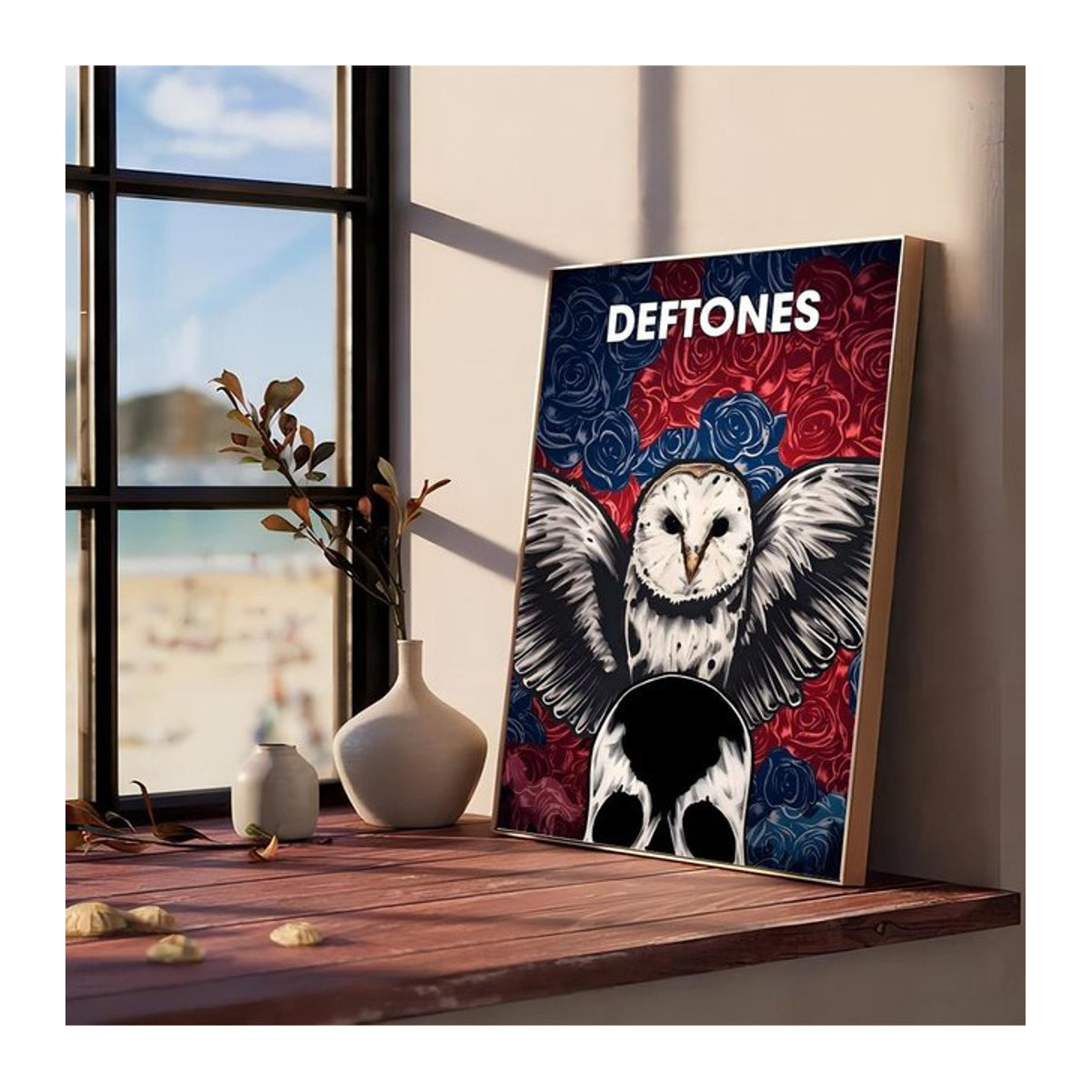 Deftones Sänger Poster Epdor Museum of Art Wanddekoration mehrfarbig, Breite: 60 cm, Höhe: 100 cm - Bild 1