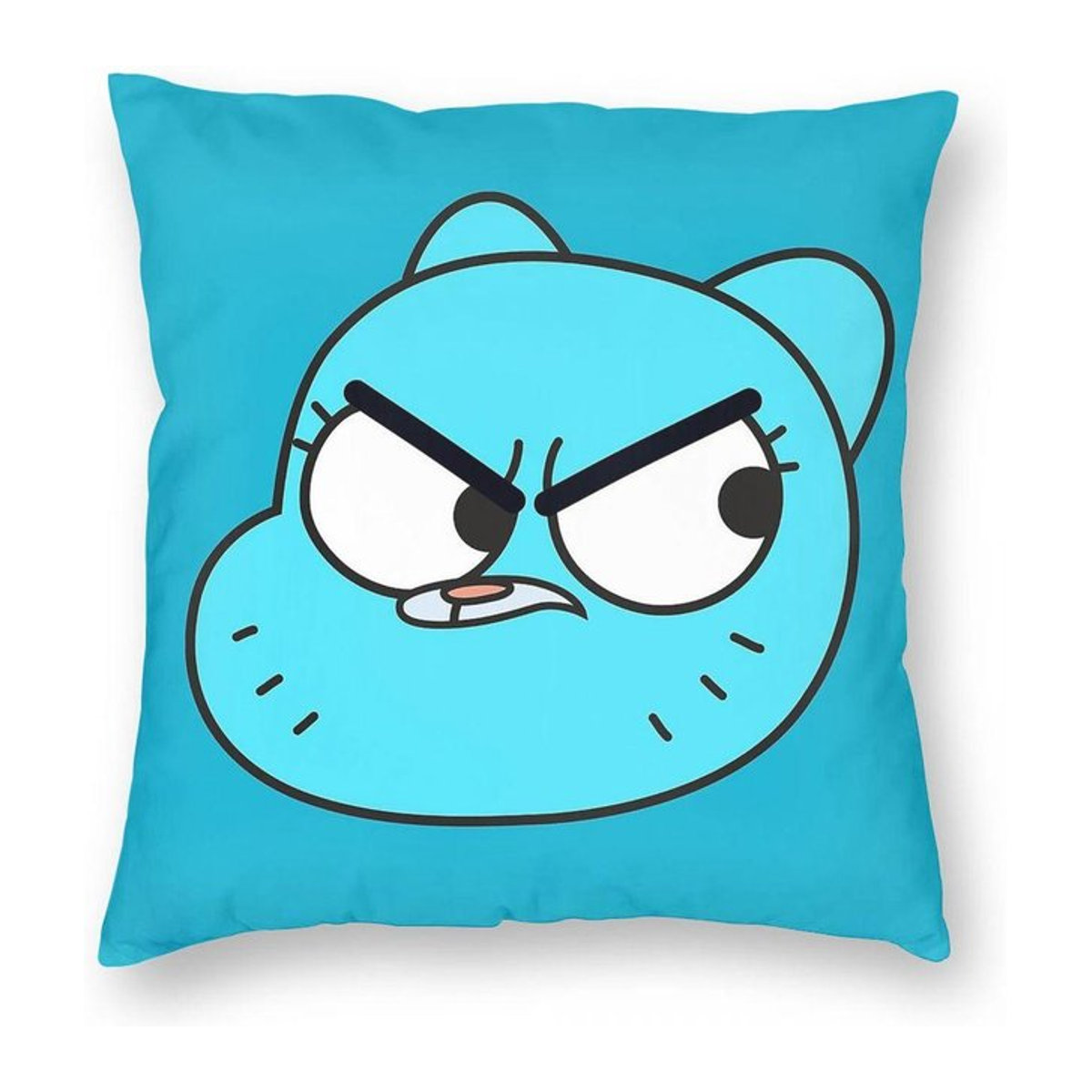 Dekokissenbezug Gumball Nicole aus Polyester und Leinen mit Reißverschluss, Farbe Peach Skin, B/H: 45 x 45 cm - Bild 1