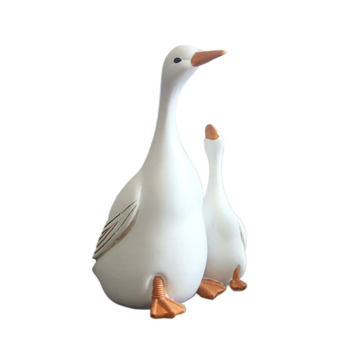 Dekorative Ente Mutter und Sohn als Harz-Statue für deine Heimdekoration - Bild 3