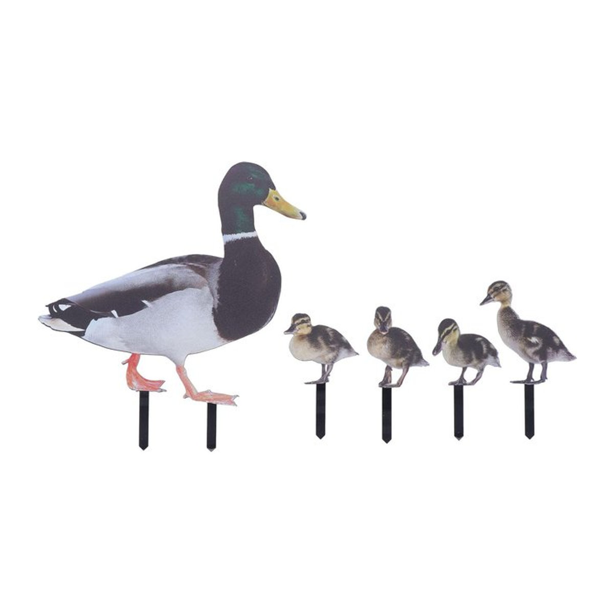 Dekorative Entenfamilie als Gartenstecker aus Acryl für deinen Außengarten - Bild 1