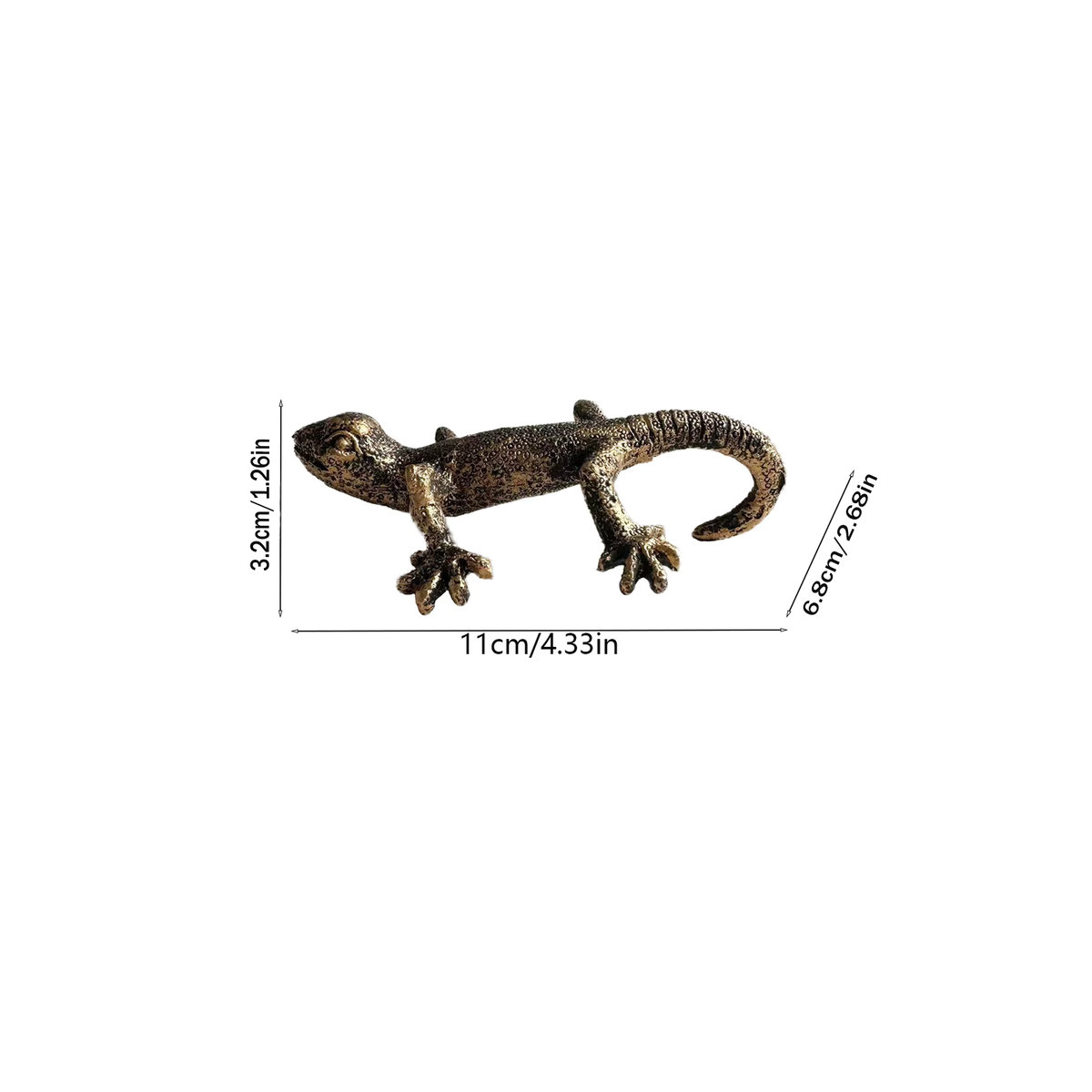 Dekorative Gecko Pflanzfigur als hängendes Gartenornament für Terrasse und Hof - Bild 4