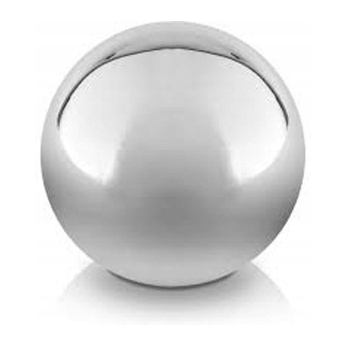 Dekorative Keramikkugel von Polnix in Silber, Durchmesser: 9 cm - Bild 1
