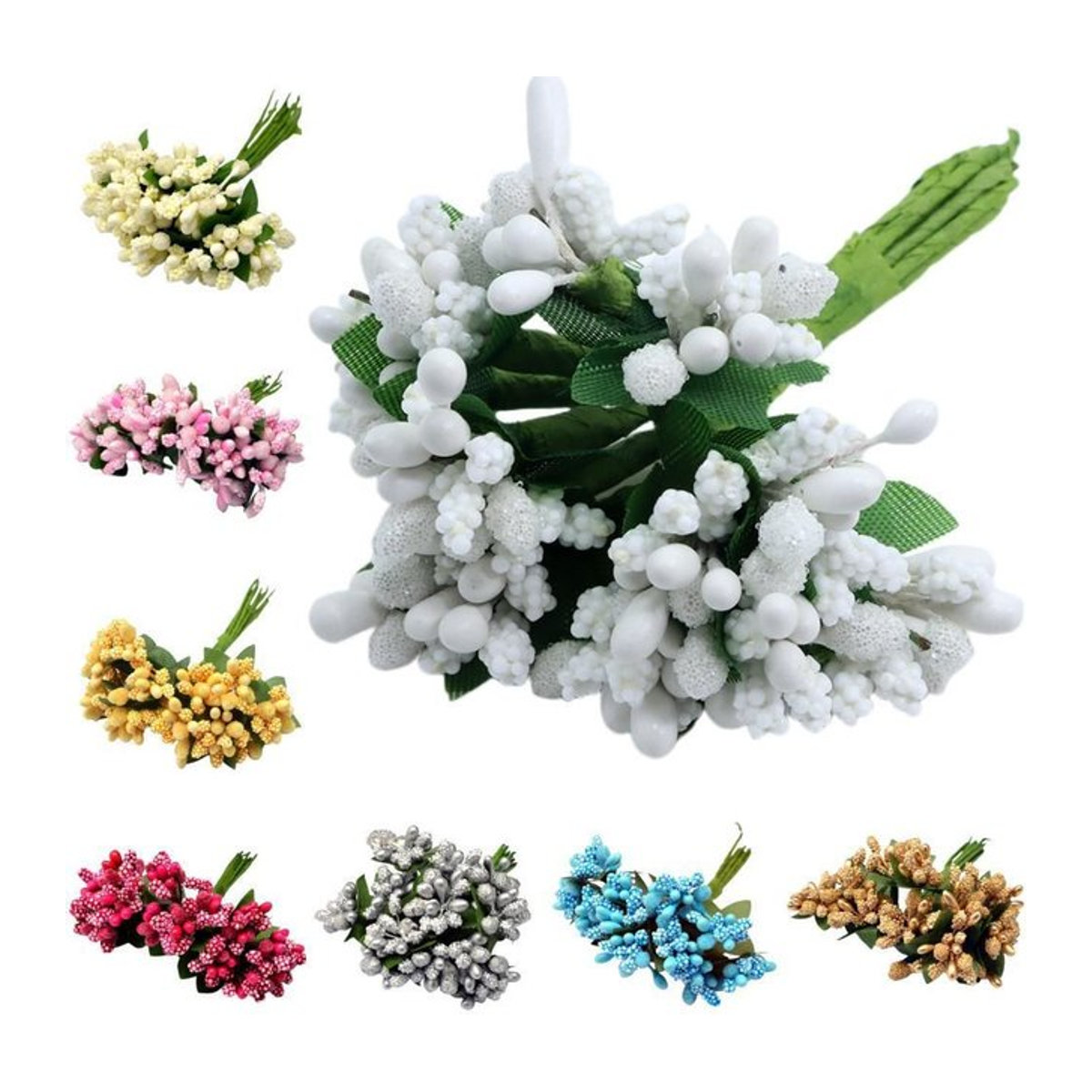 Dekorative künstliche Blumen von TTCY in Multicolor für Hochzeit, Festival und Scrapbooking - Bild 1
