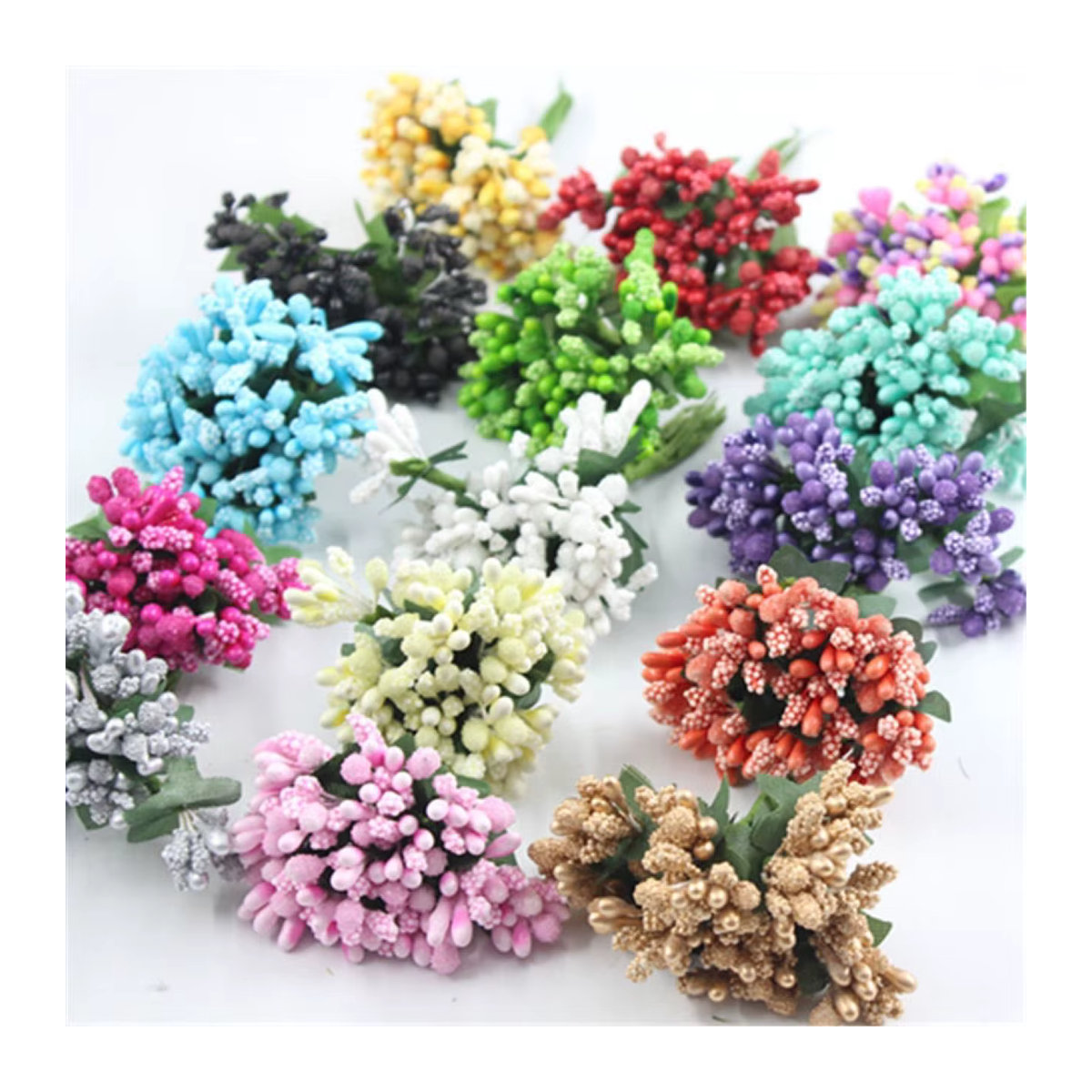 Dekorative künstliche Blumen von TTCY in Multicolor für Hochzeit, Festival und Scrapbooking - Bild 2