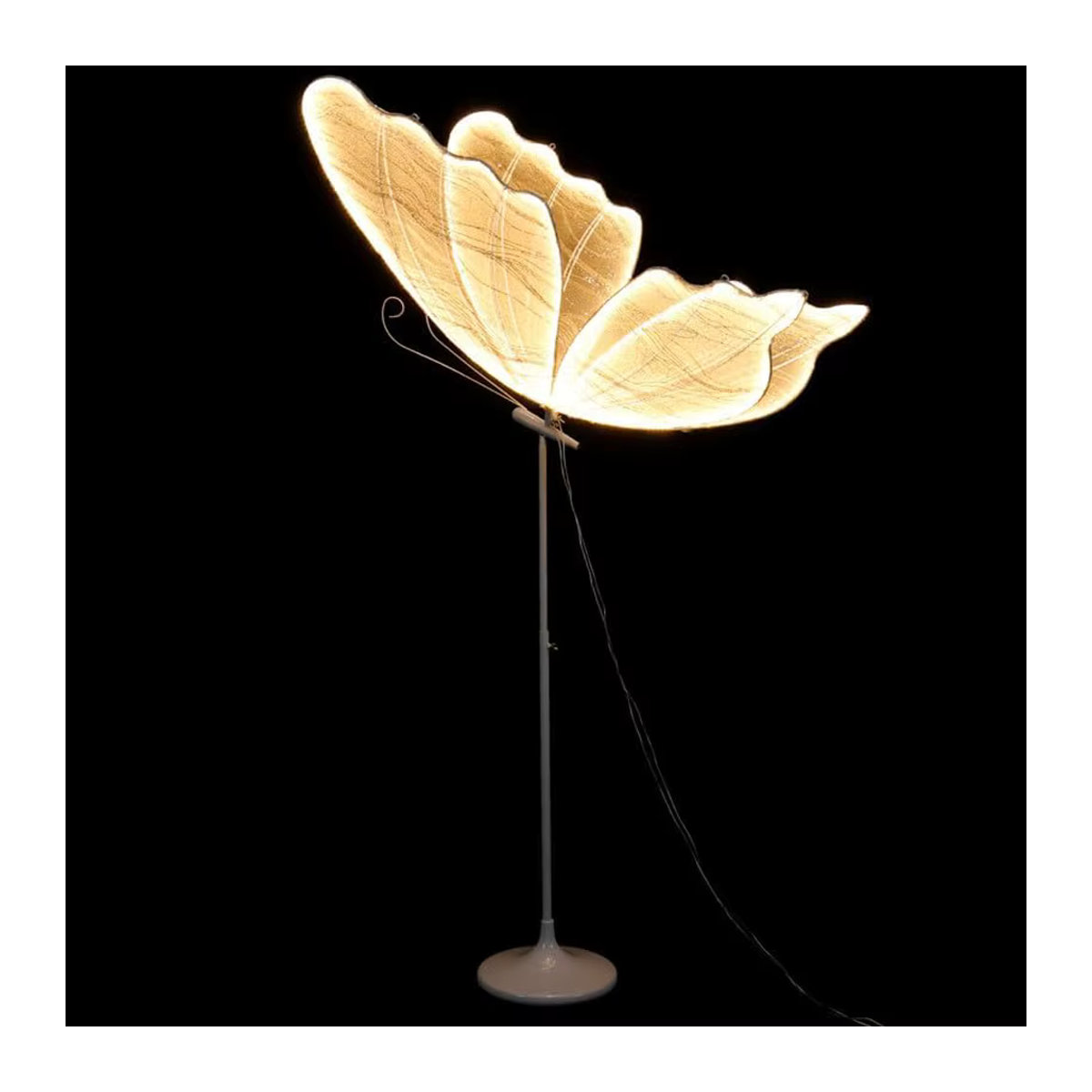 Dekorative LED-Schmetterlingslichter in Warmweiß für Hochzeiten und Partys, Durchmesser: 60 cm - Bild 5