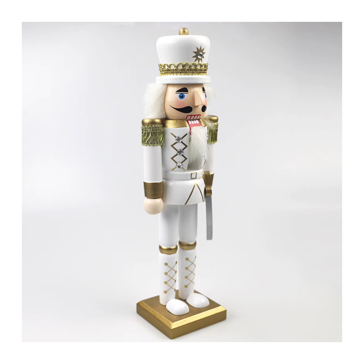 Dekorative Nussknacker-Figur in Multicolor als Weihnachtsdekoration für Tisch und Kaminsims - Bild 3
