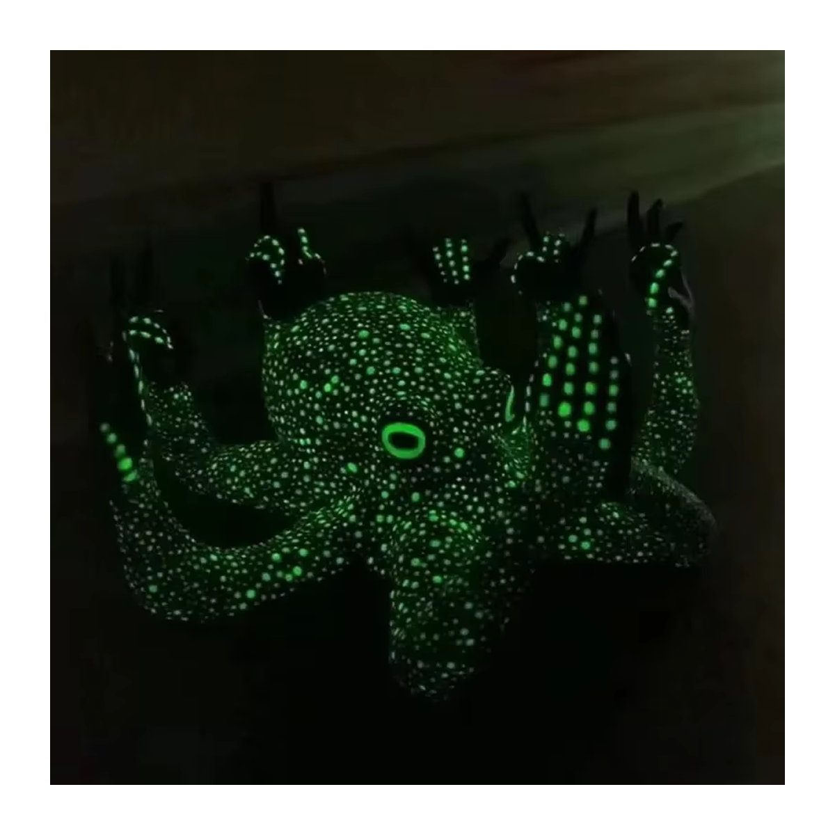 Dekorative Oktopus-Miniatur als leuchtende Skulptur für Tischplatte oder Bar - Bild 2