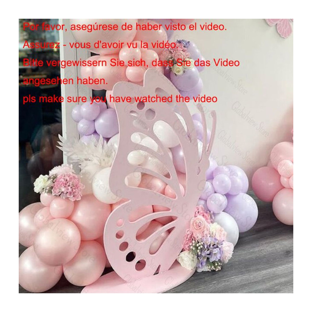 Dekorative Schmetterlinge aus Papier in Lila und Rosa für Baby Shower und Geburtstagspartys - Bild 1