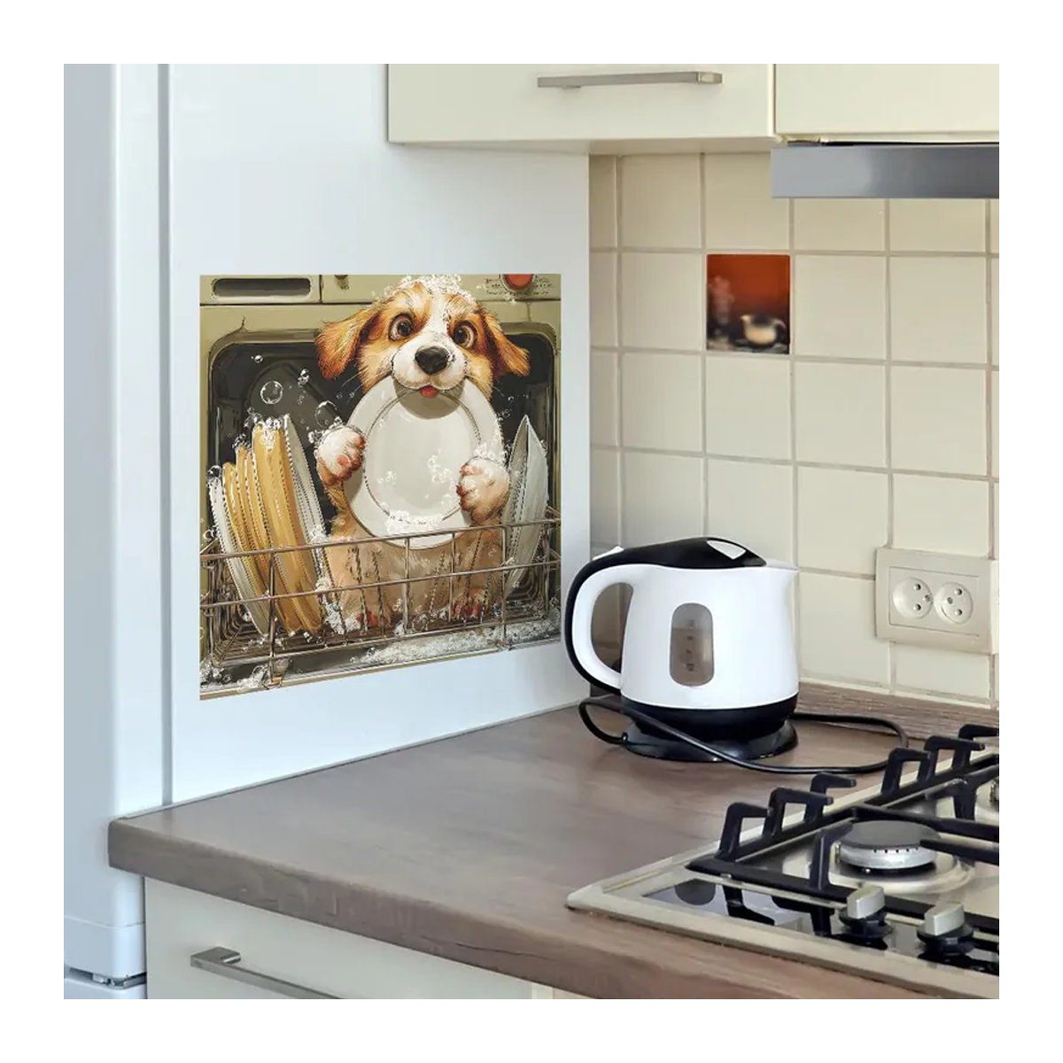 Dekorative Wandaufkleber mit Tierprint in Mehrfarbig aus Kunststoff für eine ästhetische Atmosphäre - Bild 4