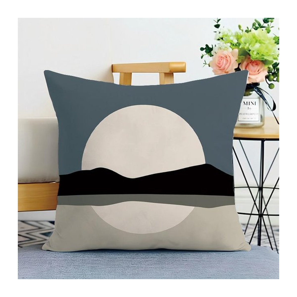 Dekorativer Kissenbezug Ins Style aus Peach Skin für Wohnzimmer und Schlafzimmer, B/B: 18 x 18 cm - Bild 1