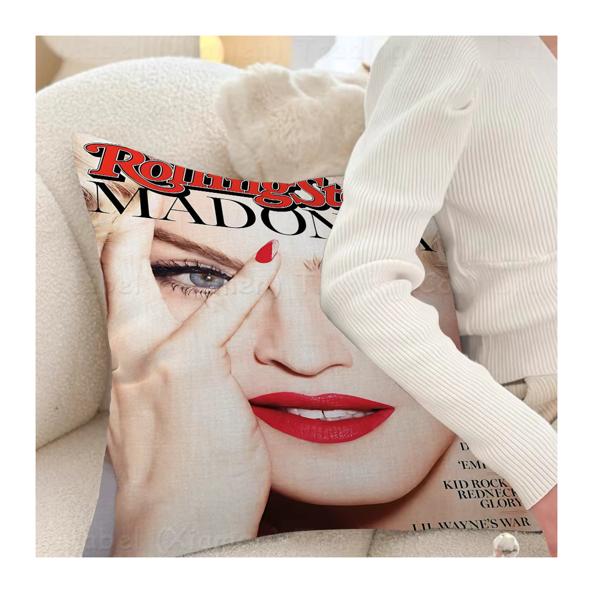 Dekorativer Kissenbezug M-Madonna Music Sexy Singer aus Polyester, Mehrfarbig, B/H: 50 x 30 cm - Bild 5