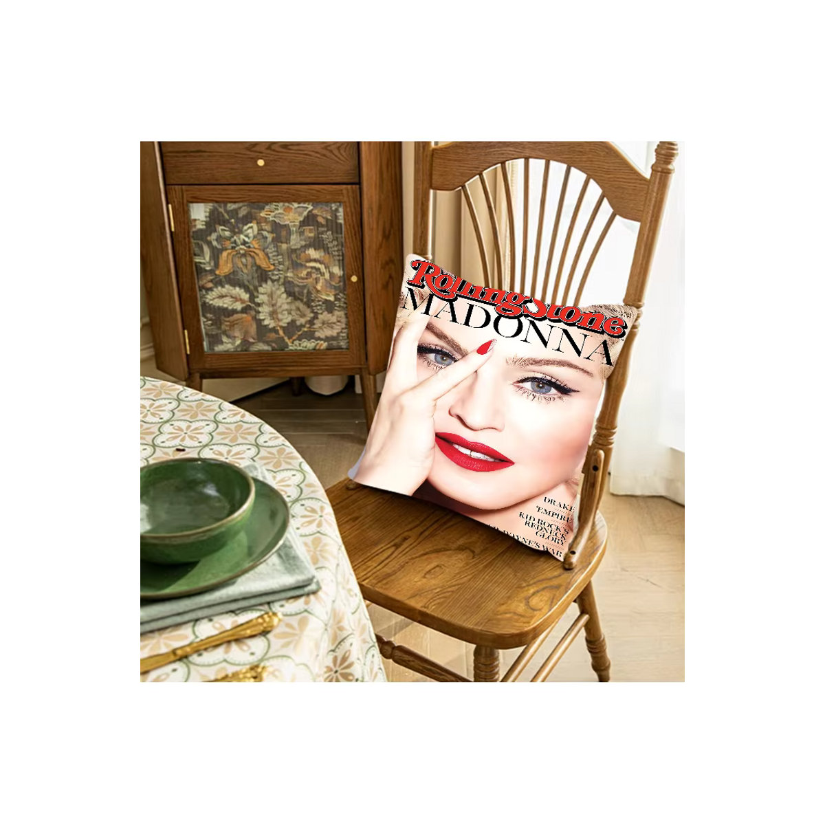 Dekorativer Kissenbezug M-Madonna Music Sexy Singer aus Polyester, Mehrfarbig, B/H: 50 x 30 cm - Bild 7