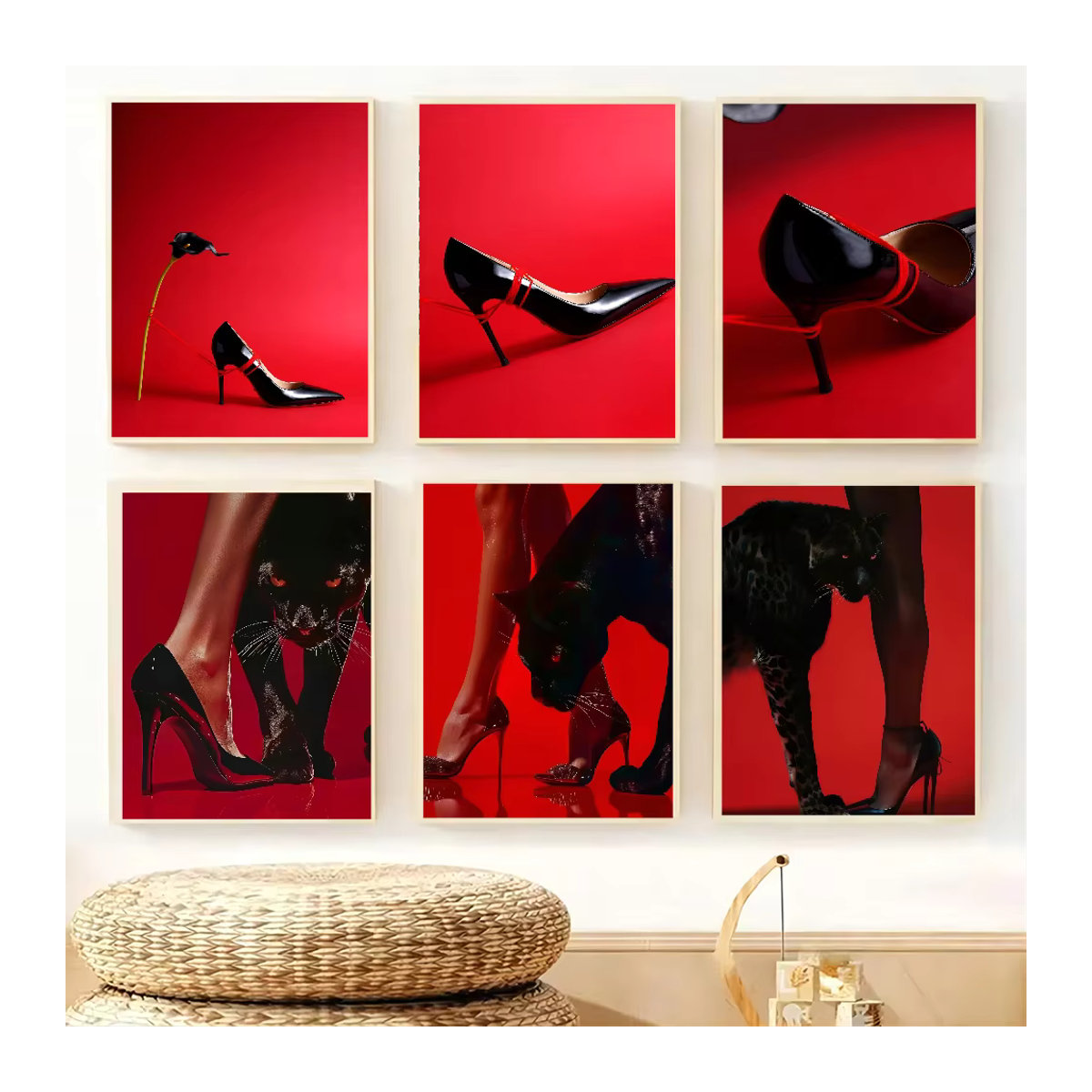 Dekoratives High Heel Poster aus Papier für Wohnzimmer, Schlafzimmer oder Gastronomie - Bild 2