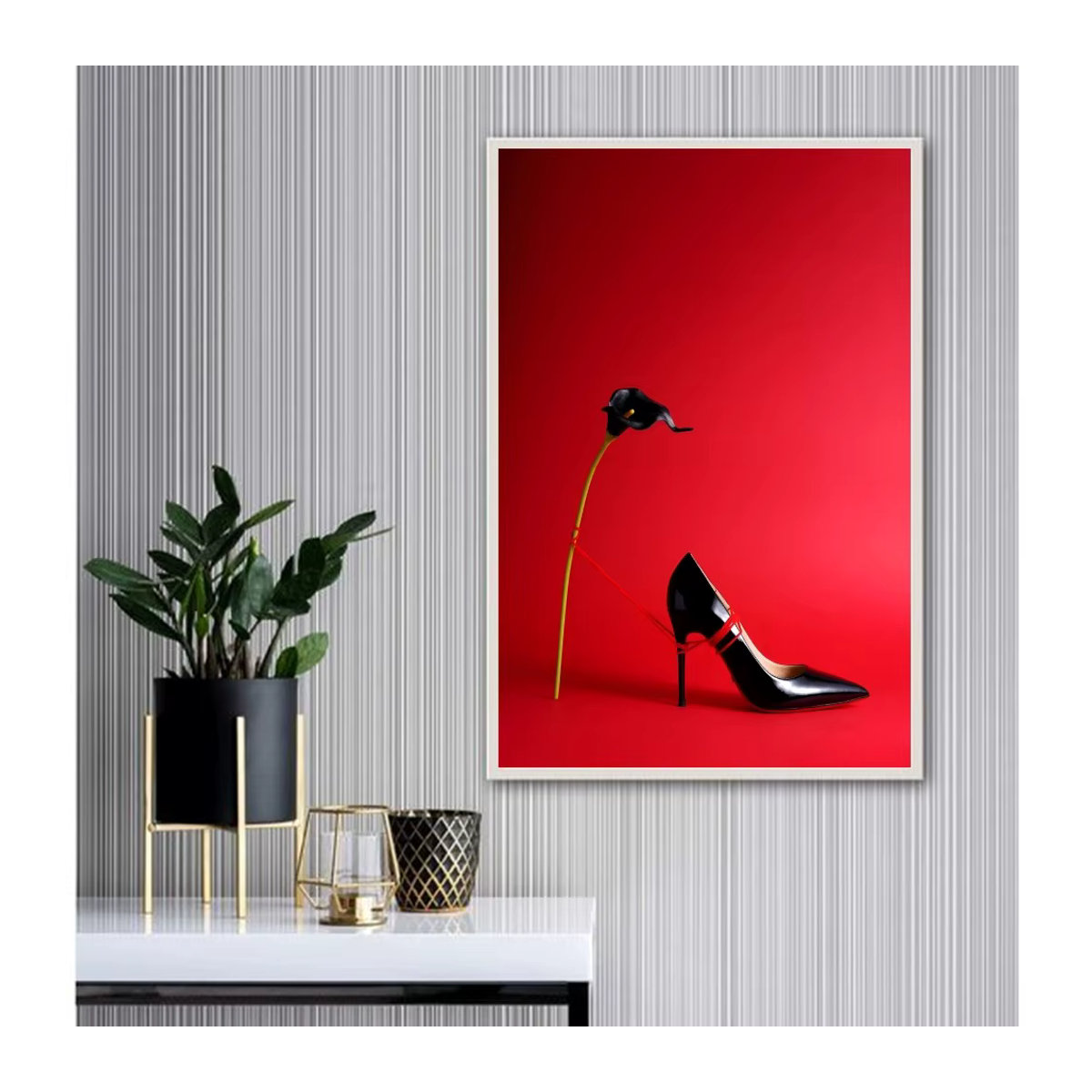 Dekoratives High Heel Poster aus Papier für Wohnzimmer, Schlafzimmer oder Gastronomie - Bild 6