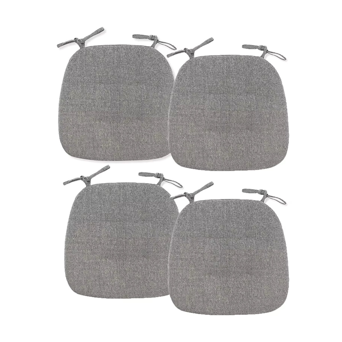 Dekoratives Sitzkissen in Brotform mit Memory Foam Füllung für Esszimmerstühle und Sofas, Schwarz - Bild 3