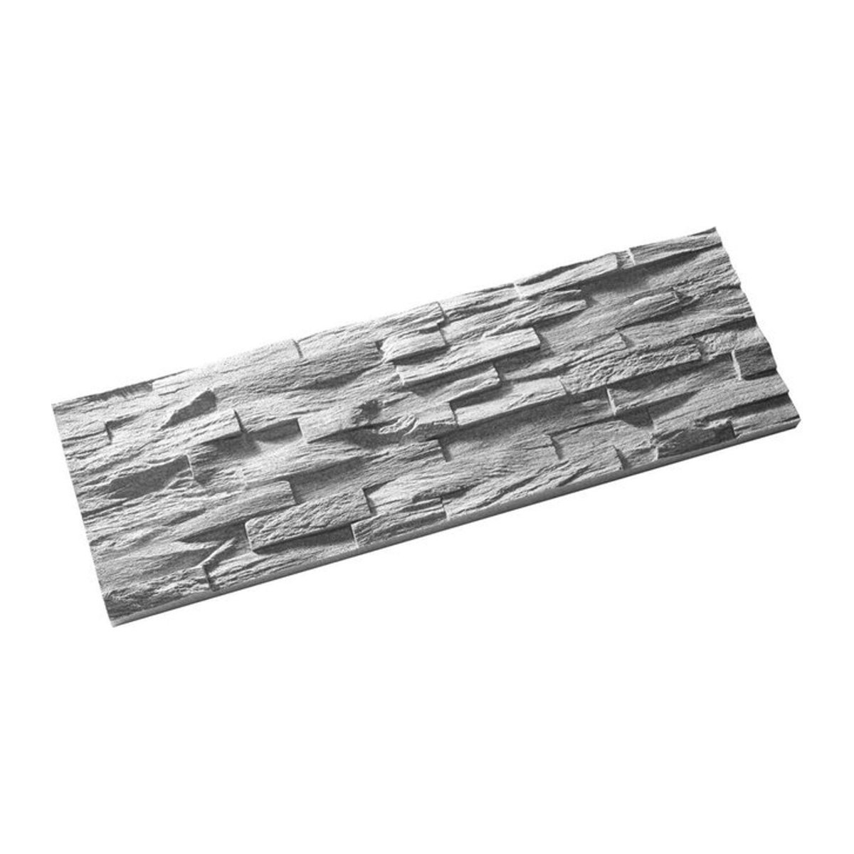 Dekorstein Rebel of Styles in Grau, Wandmontiert, Abstraktes Design aus Hartschaumstoffplatten, B: 54,7 cm, H: 18,7 cm - Bild 1