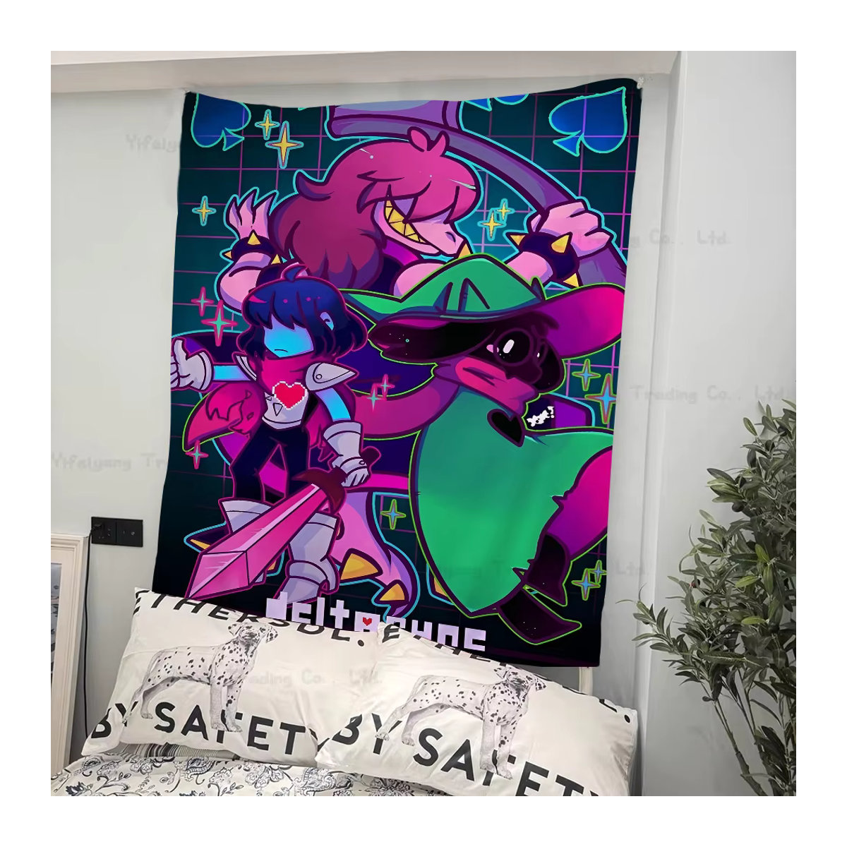 Deltarune Videospiel Wandteppich im Bohemian Tarot Stil, mehrfarbig, Textil, B/H: 70 x 50 cm - Bild 2