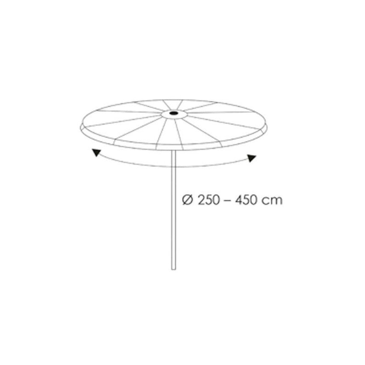 Deluxe Schutzhülle für Party-Sonnenschirme mit Durchmesser 450 cm - Bild 2