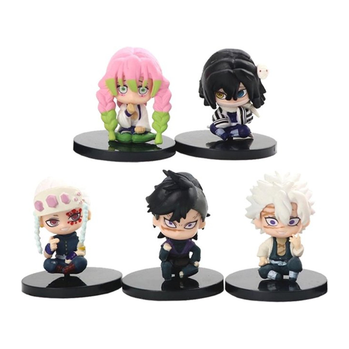 Demon Slayer Anime Figur Q Version Sitzend Tanjiro Inosuke Zenitsu aus PVC in Multicolor von Wucifang Jewelry - Bild 1