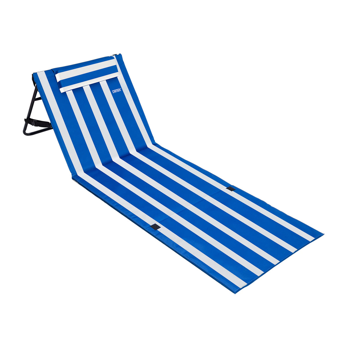 DETEX 2er-Set gepolsterte Strandmatte in Blau/Weiß, B/H/T: 158 x 56 x 46 cm - Bild 1
