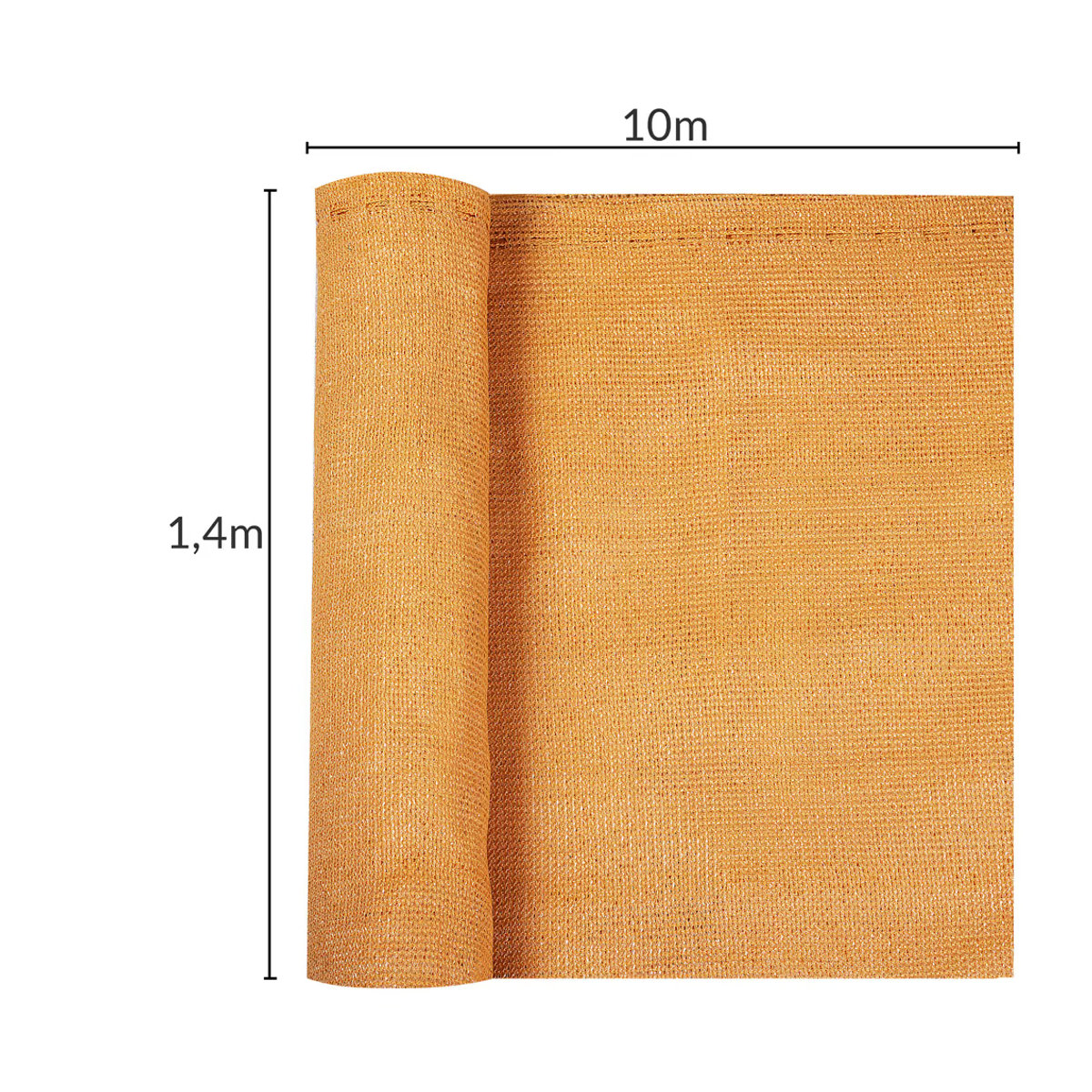 DETEX Balkonsichtschutz Beige B: 140 cm, L: 10 m - Bild 1