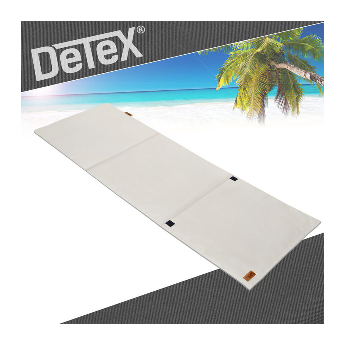 DETEX Strandmatte Beige gepolstert B/T/H: 158 x 56 x 46 cm - Bild 1