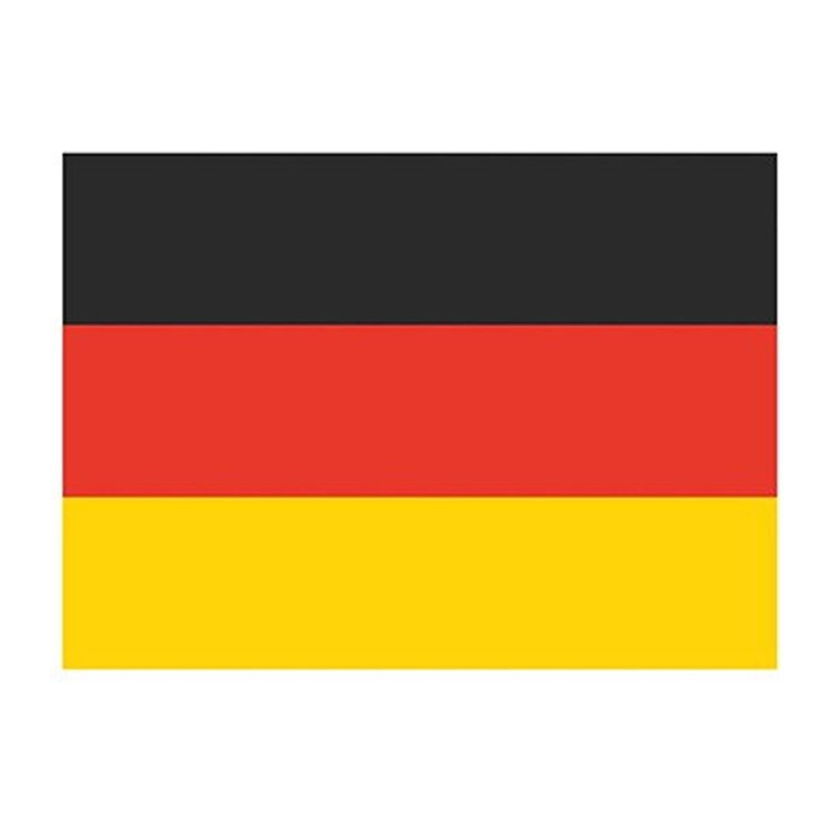 Deutschlandflagge aus Polyester von Pertemba Home & Kitchen Equipment in Schwarz/Rot mit Metallösen, Breite: 150 cm - Bild 1