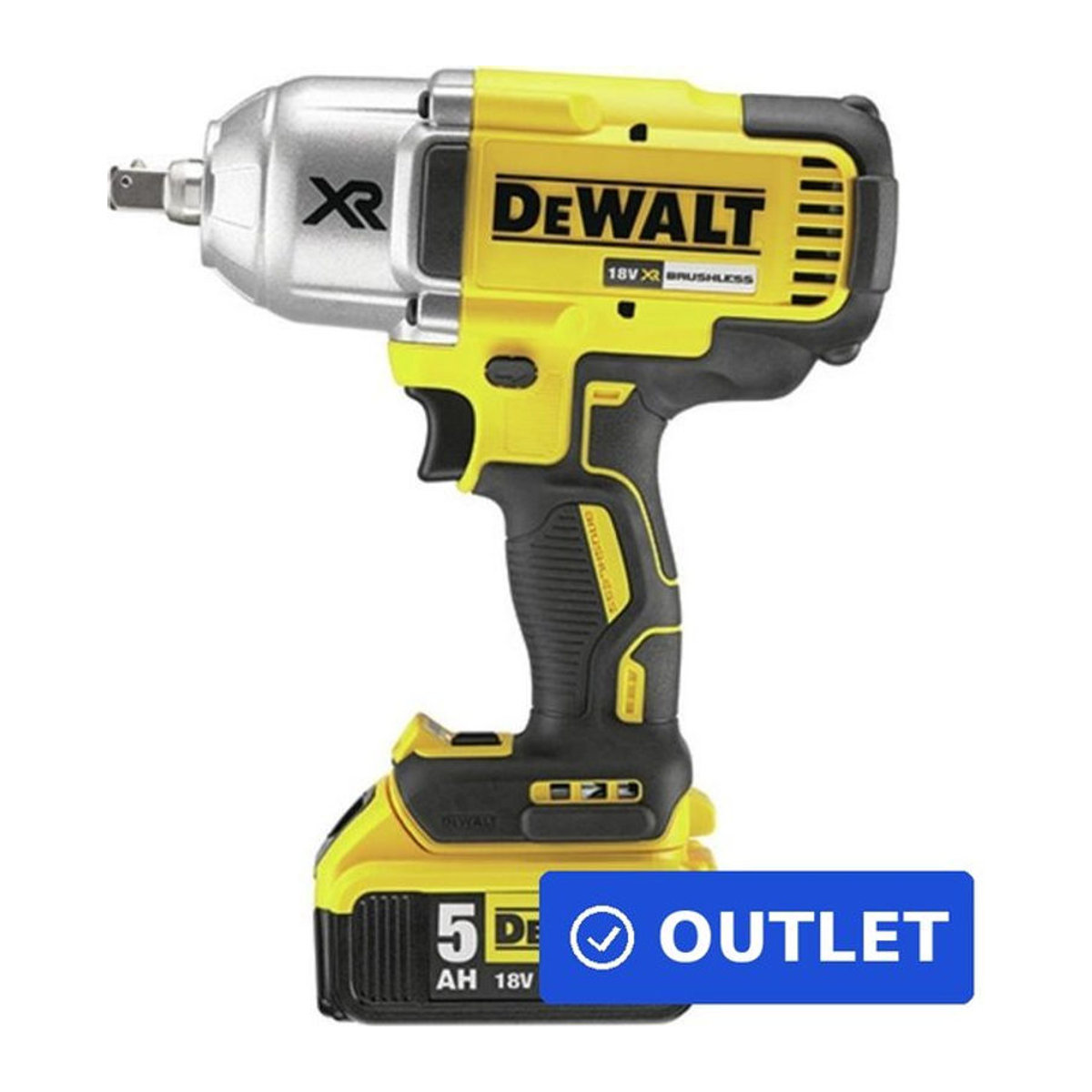 DeWALT Akku-Schlagschrauber DCF899P2-QW mit 18 V, 610 W, 3 Geschwindigkeiten, 1/2 Zoll Vierkantantrieb und 2 Akkus - Bild 1