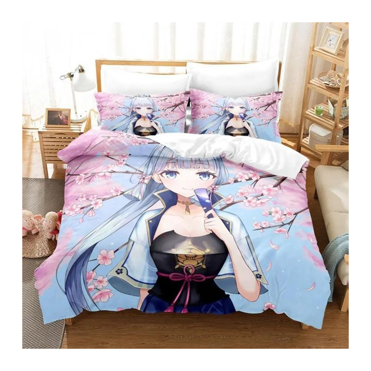 Diablo Spiel Bettwäscheset für Jungen, Queen Size, weich und bequem, 2-teilig, Breite: 133 cm, Länge: 200 cm (Hinweis: Da im Originaltext nur 70x133cm steht, was für ein Queen Size Set unplausibel ist, wurde die Angabe gemäß den Maßen des Textes als Breit - Bild 1