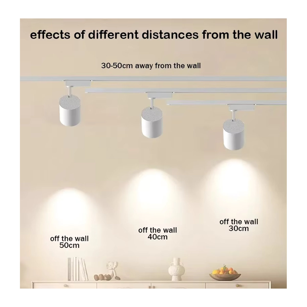 DIBILUN LED Schienenbeleuchtungssystem mit hellem Spot für Bekleidungsgeschäfte und Wohnzimmer - Bild 3