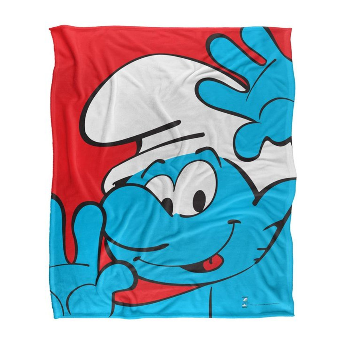 Die Schlümpfe superweiche Decke mit seidiger Nahaufnahme One Size - Bild 1