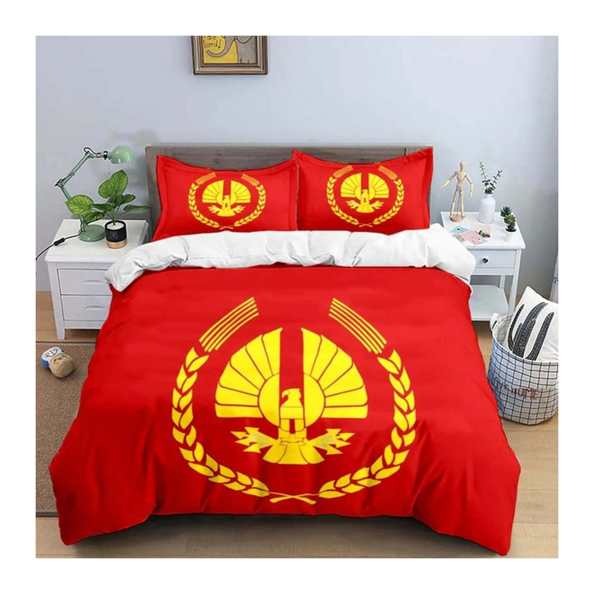Die Tribute von Panem Anime Bettwäsche-Set mit Bettbezug und Steppdecke für Kinder und Jugendliche, B/B: 135 x 200 cm - Bild 1
