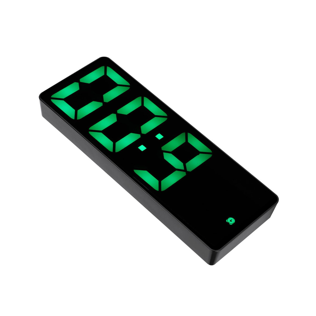 Digitaler LED-Spiegelwecker von GoolRC in Schwarz mit minimalistischem Design - Bild 2