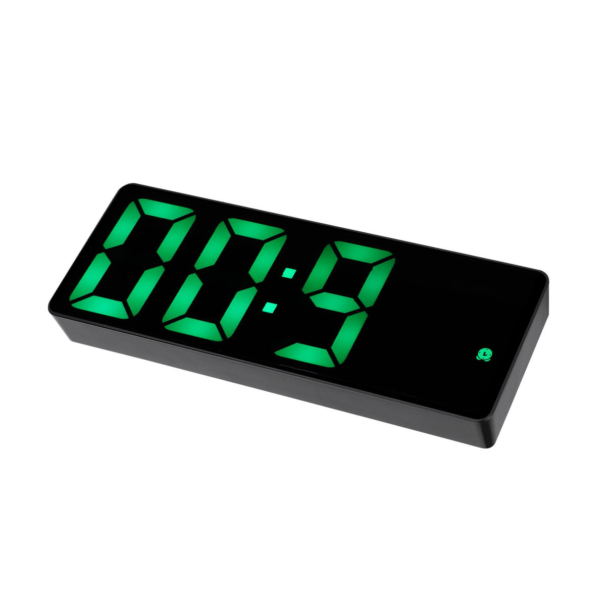 Digitaler LED-Spiegelwecker von GoolRC in Schwarz mit minimalistischem Design - Bild 3