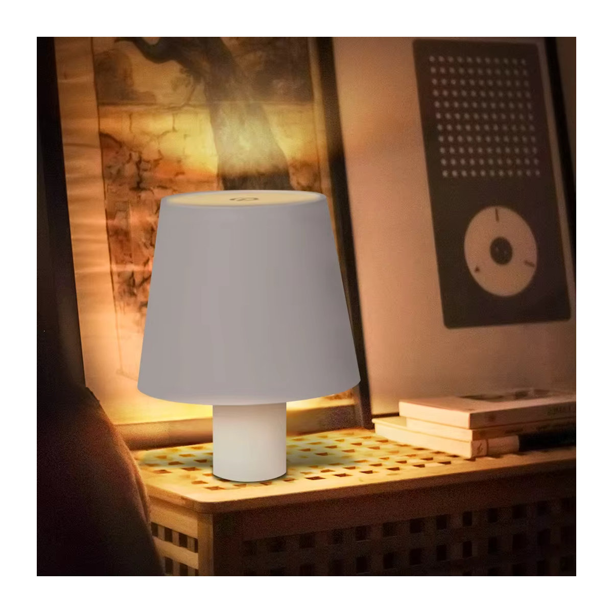 Dimmbare LED-Tischlampe von YzzYzz mit Touch-Sensor und 3 Lichtfarben für Wohnzimmer, Schlafzimmer und Dekoration - Bild 5