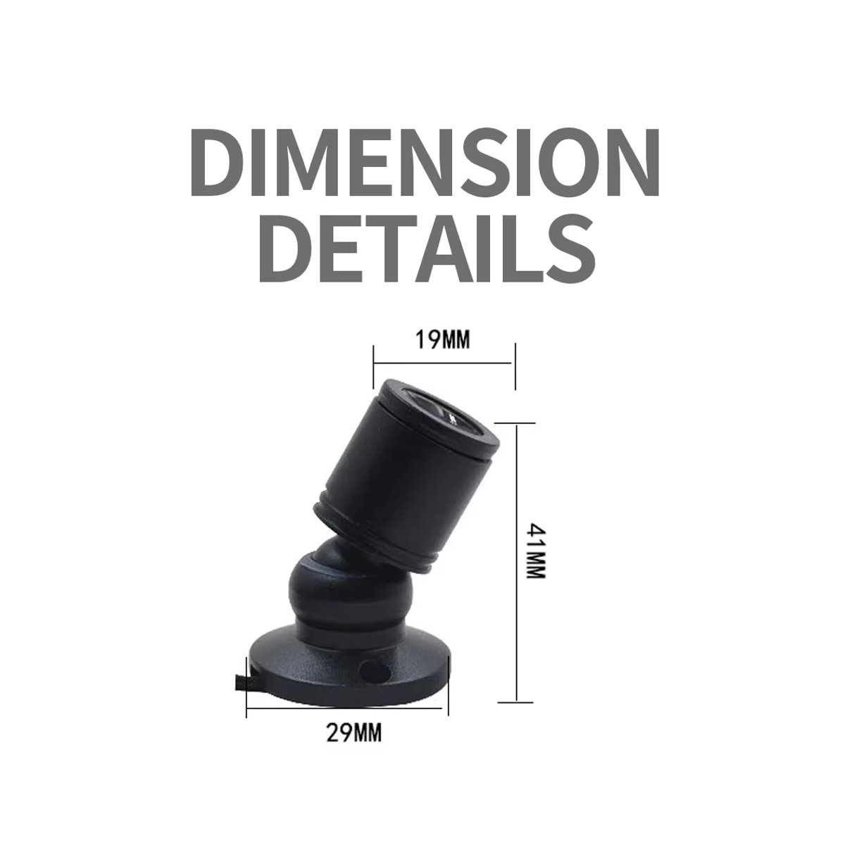 Dimmbarer LED Schrank-Mini-Scheinwerfer von foroureyes in Weiß, Kaltweiß, 1W USB 5V Downlight für Möbelbeleuchtung und Displays - Bild 2