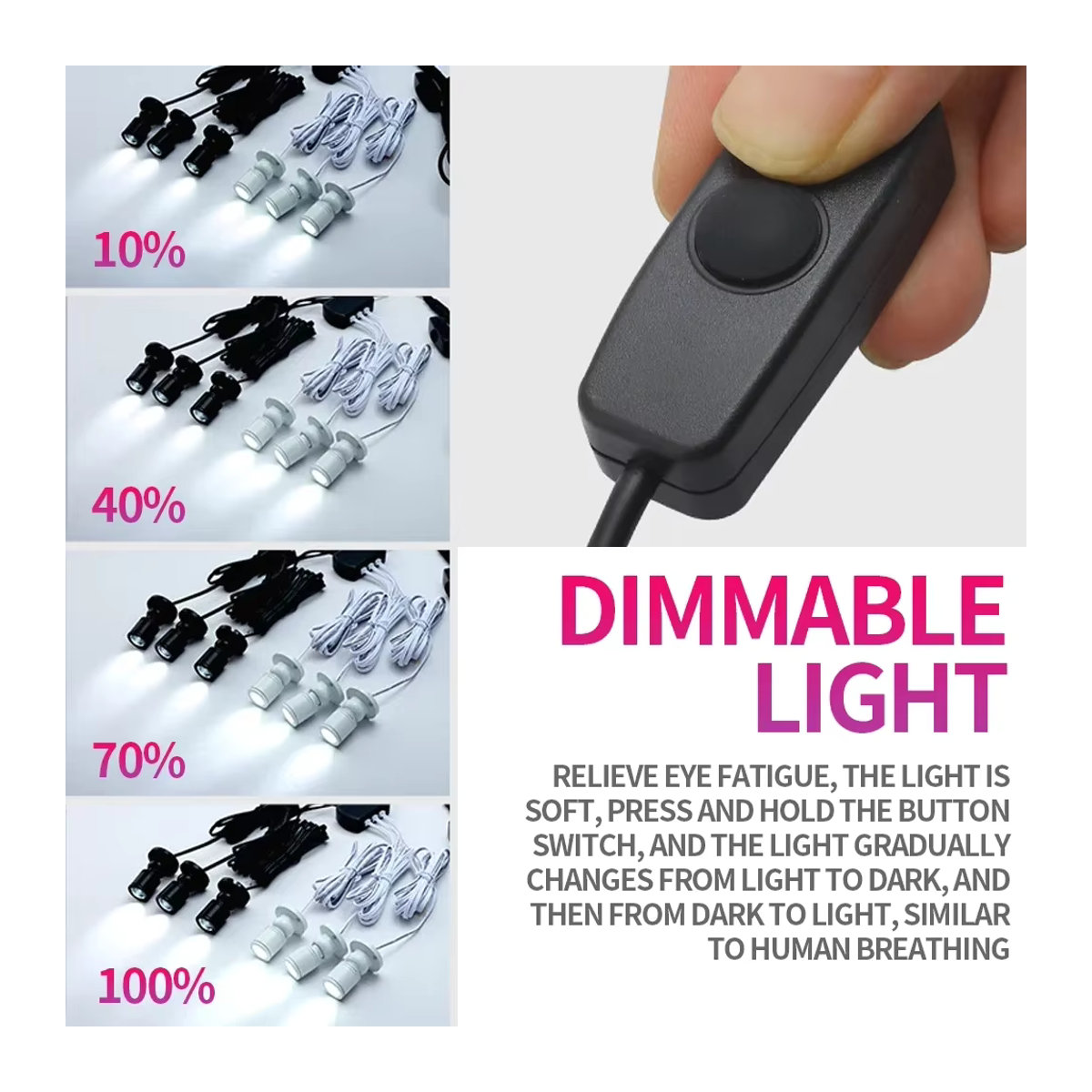 Dimmbarer LED Schrank-Mini-Scheinwerfer von foroureyes in Weiß, Kaltweiß, 1W USB 5V Downlight für Möbelbeleuchtung und Displays - Bild 3