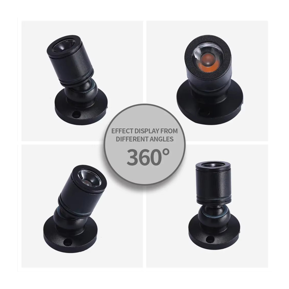 Dimmbarer LED Schrank-Mini-Scheinwerfer von foroureyes in Weiß, Kaltweiß, 1W USB 5V Downlight für Möbelbeleuchtung und Displays - Bild 4