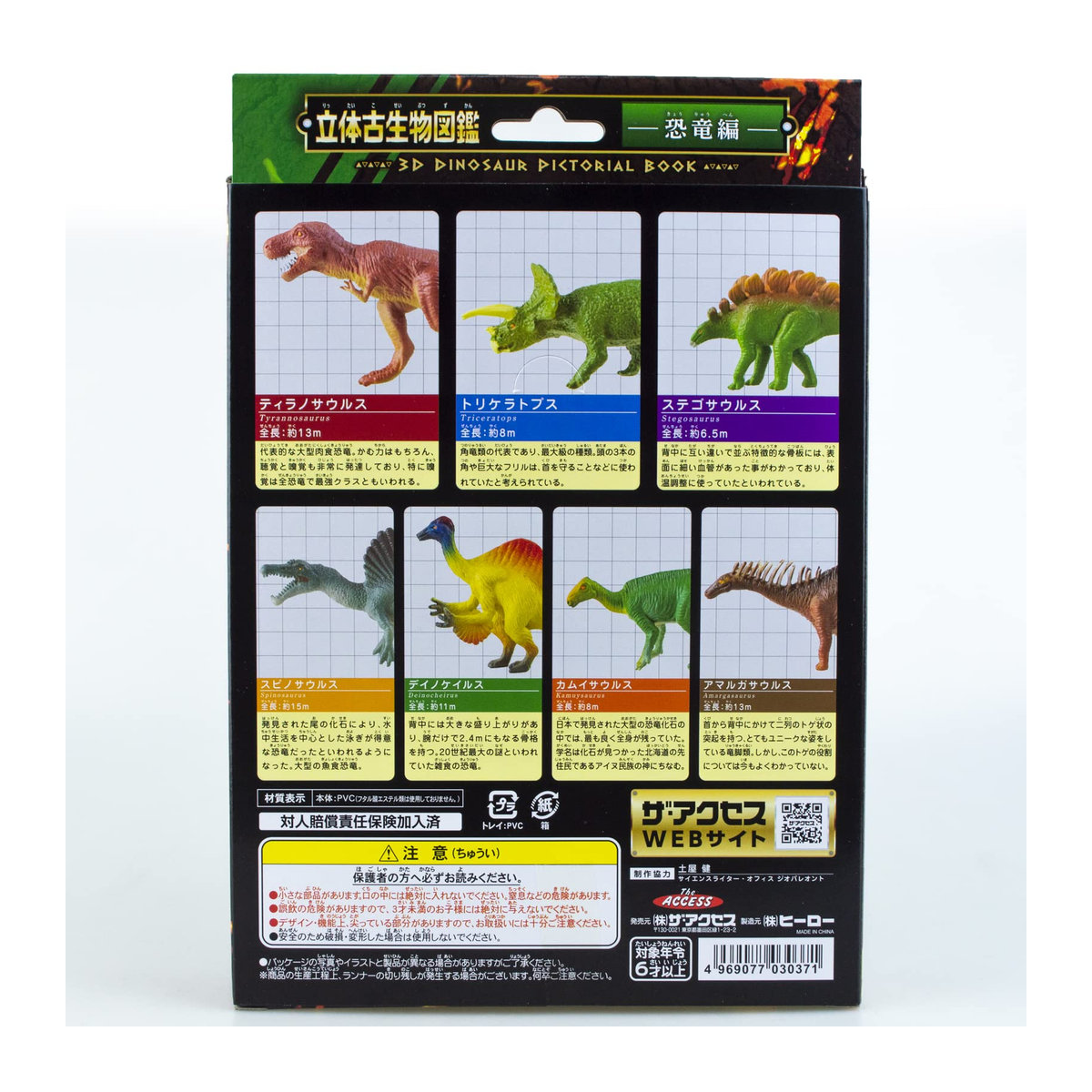 Dinosaurier 3D Figur aus PVC in Multicolor für Aquarium und Bilderbuch als Spielzeug - Bild 2