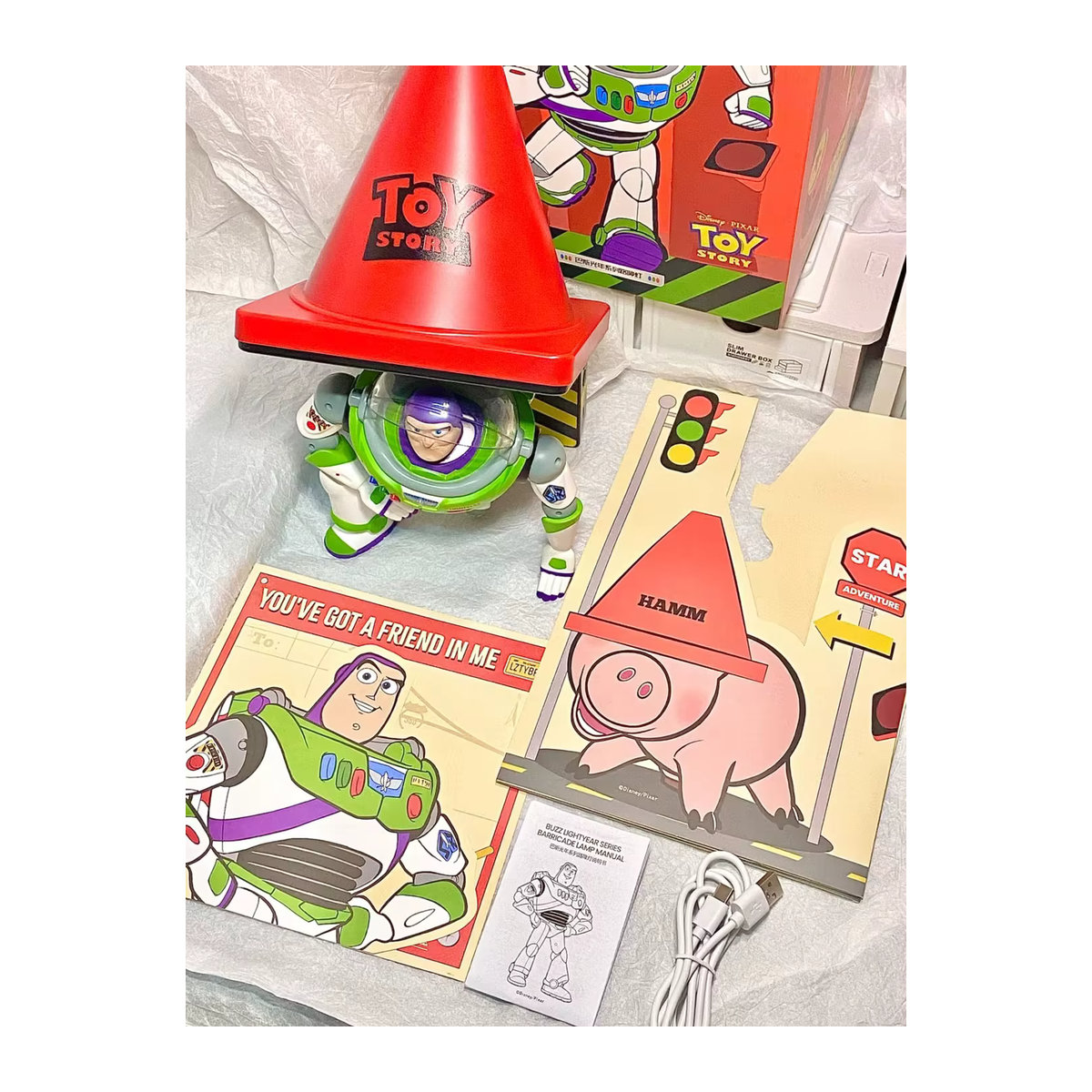 Disney Buzz Lightyear Lichtfiguren Ornament aus der Toy Story Serie mit Beleuchtung - Bild 7