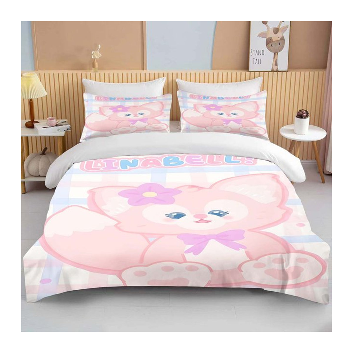 Disney Duffy und Freunde Bettwäscheset aus Mikrofaser mit Kissenbezug und Bettdecke, B/T: 135 x 200 cm - Bild 1