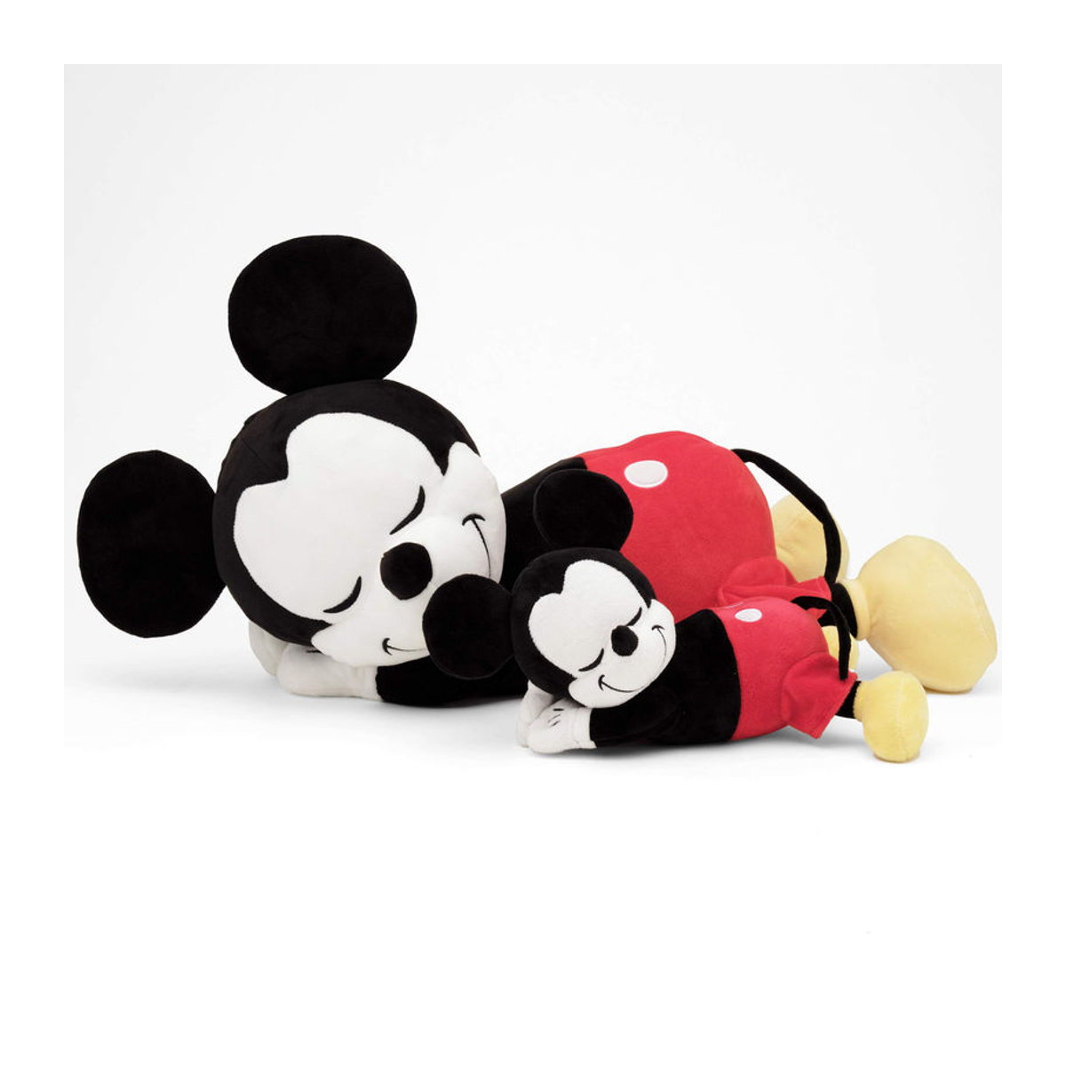 Disney Mickey Maus Umarmungskissen von Morishita in Schwarz, 30 cm Durchmesser, aus Mikrofaser-Plüsch - Bild 3